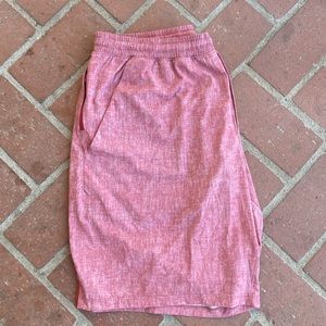 Lululemon Shorts Red Salmon Grey Dark Pink Men’s Men XL Extra Large running gym